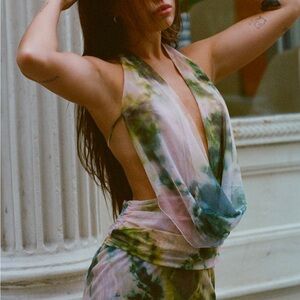 Peppermayo Tie-Dye Mini Dress